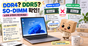 노트북 DDR4 DDR5 확인 방법 SO-DIMM 램 종류 확인