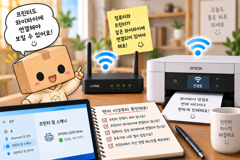 와이파이 프린터 연결 안됨 컴퓨터에서 프린터 안 보일 때 해결 방법
