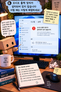 오디오 출력 장치가 설치되어 있지 않습니다 윈도우11 스피커 안 보일 때