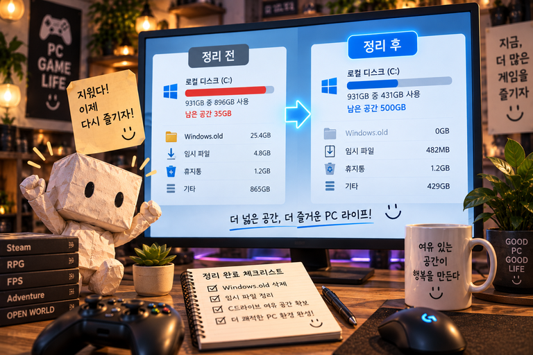 Windows.old 삭제 전 이전 버전 복구와 개인 파일 확인 체크리스트